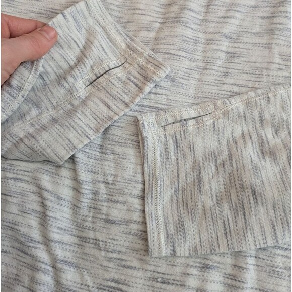 Lululemon Sweat Embrace Long Sleeve Tiger Space Dye Black White Estimated 10 - Picture 8 of 11